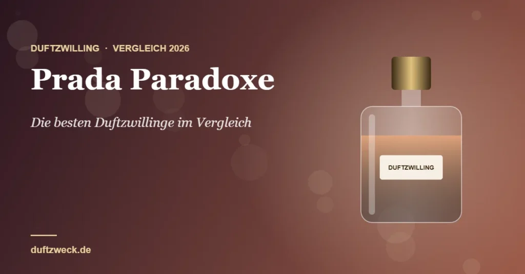 Prada Paradoxe Duftzwilling – die besten Alternativen 2026